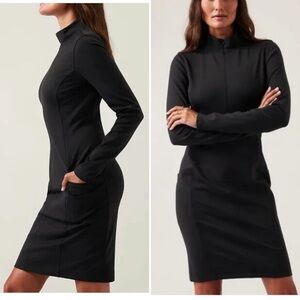 Athleta Delaney Black Dress Size Small